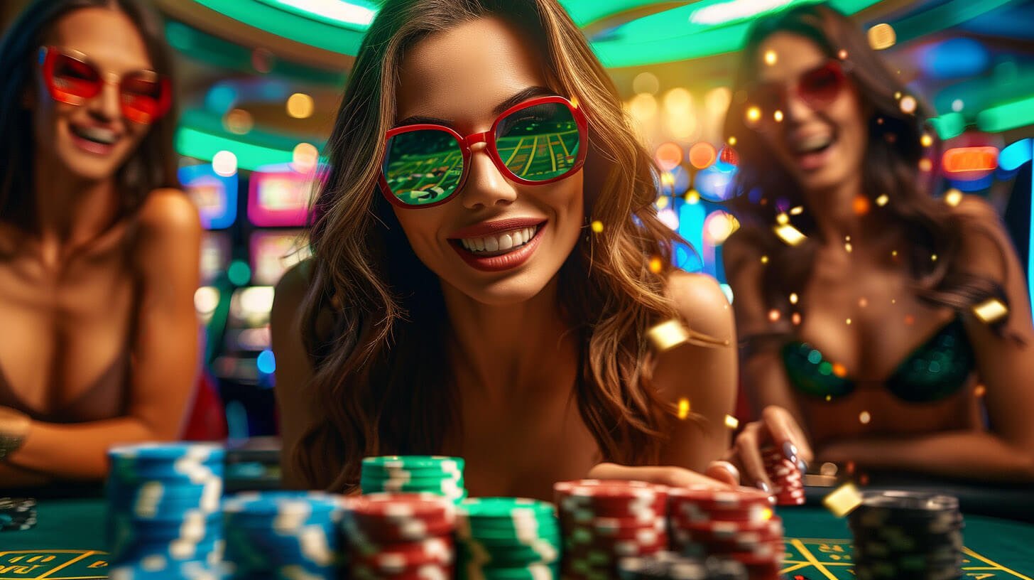 Permainan Teen Patti dengan kartu terbuka di meja